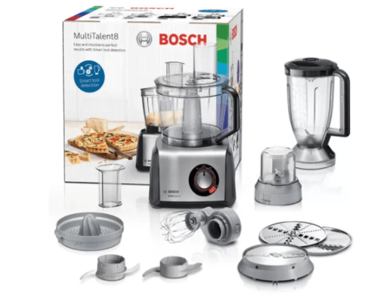 Bosch Food Processor Bosch 1250W Food processor Multi-Talent 8 Black, Brushed stainless steel MC812M844 (6793113927769)