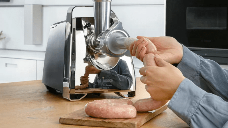 Bosch Meat Mincer Bosch Meat Mincer ProPower 700 W Black & Silver   MFW67440 (2061775765593)