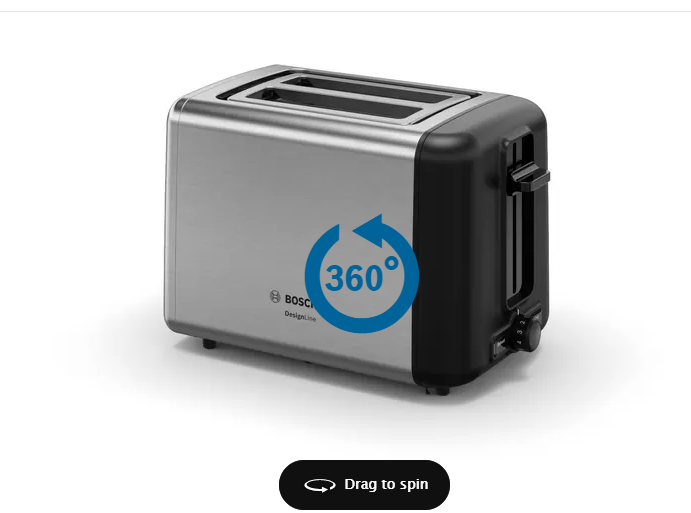 Bosch TOASTER Bosch 2-Slice Compact Toaster Design Line Stainless Steel TAT3P420 (6867512918105)