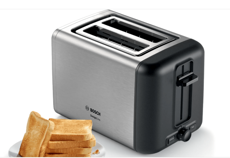 Bosch TOASTER Bosch 2-Slice Compact Toaster Design Line Stainless Steel TAT3P420 (6867512918105)