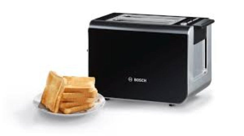 Bosch TOASTER Bosch 2 Slice Compact Toaster Styline Black TAT8613 (6544635887705)