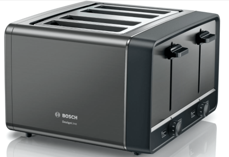 Bosch TOASTER Bosch 4 Slice Toaster DesignLine Graphite TAT5P445GB (6792734703705)
