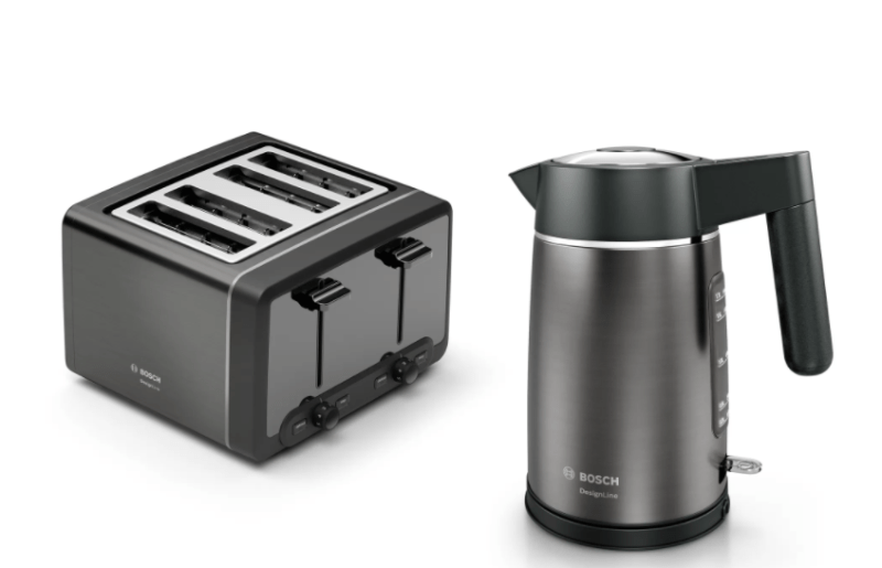 Bosch TOASTER Bosch 4 Slice Toaster DesignLine Graphite TAT5P445GB (6792734703705)