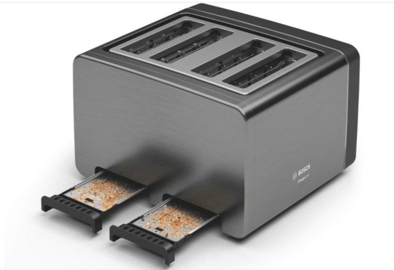 Bosch TOASTER Bosch 4 Slice Toaster DesignLine Graphite TAT5P445GB (6792734703705)