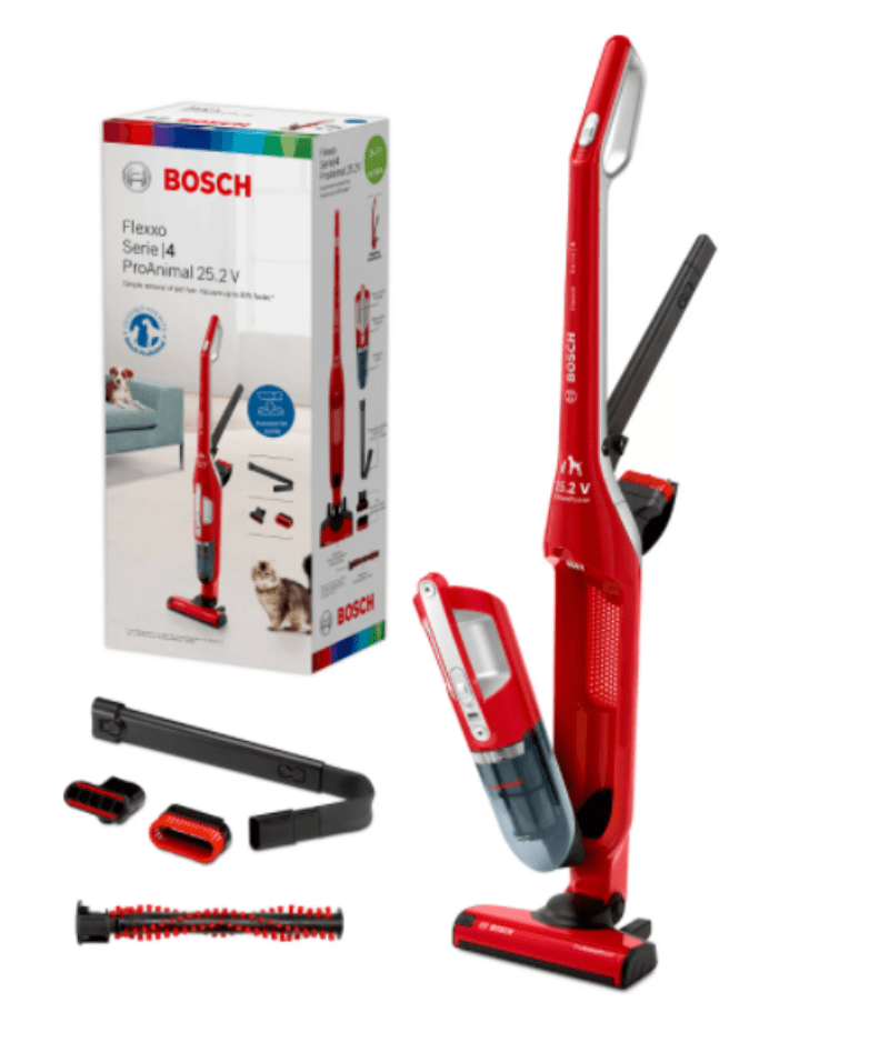 Bosch Serie 4 Cordless Handheld Vacuum Cleaner Flexxo 25.2V Red | mhcworld.co.za (6794464165977)