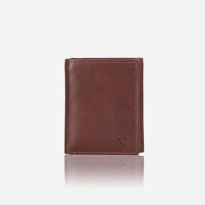 Brando Wallet BROWN Brando Compact Upright Trifold Leather Wallet Brown (6576102932569)