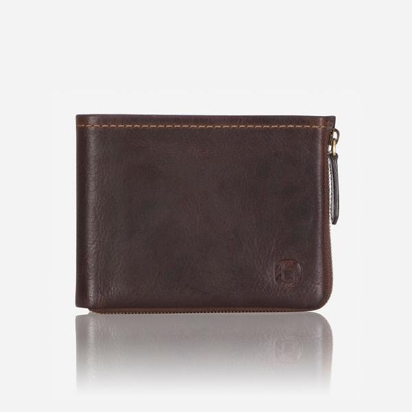 Brando Wallet BROWN Brando Morden Multi Card Leather Zip Wallet Brown (6576107716697)