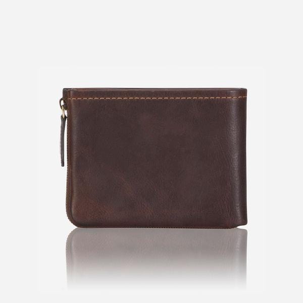 Brando Wallet BROWN Brando Morden Multi Card Leather Zip Wallet Brown (6576107716697)