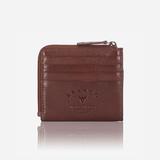 Brando Wallet BROWN Brando Slimline Zip Card Leather Wallet Brown (6576101851225)