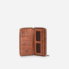 Brando Wallets Brando Large Zip Around Purse Cognac (7225693012057)