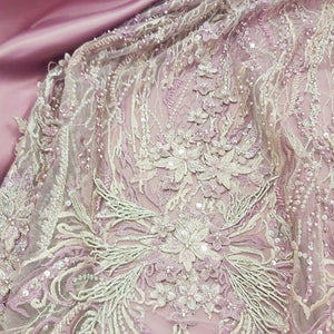 BRIDAL Dress Fabrics Bridal Lace 11077 Dusty (4732474851417)