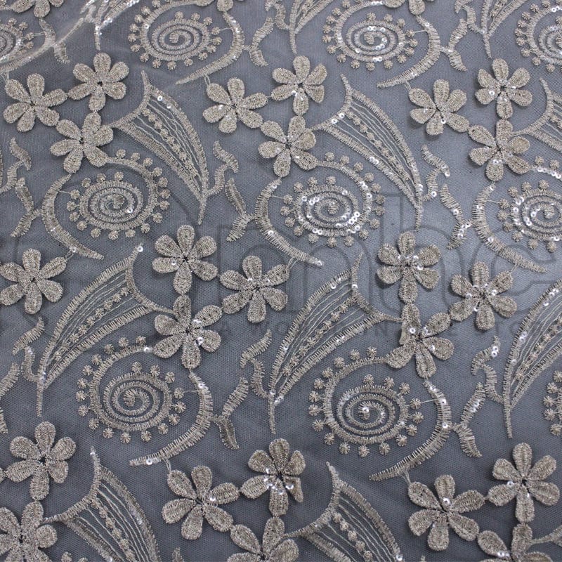 BRIDAL FABRIC Dress Fabrics Rose Gold Courtney Lace Fabric 120cm (7263431655513)