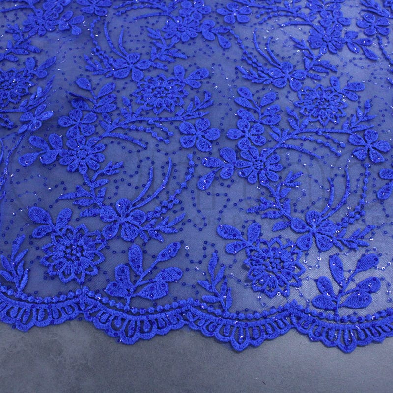 BRIDAL LACE Dress Fabrics Rosalia Guipure Lace Fabric Royal 120cm (7256522457177)