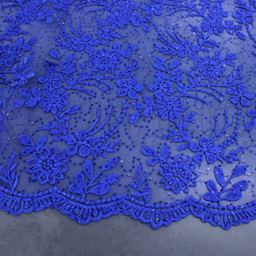 BRIDAL LACE Dress Fabrics Rosalia Guipure Lace Fabric Royal 120cm (7256522457177)