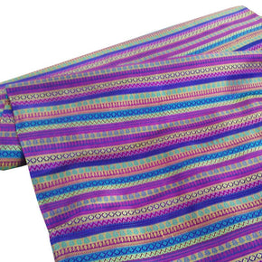 BROCADE Dress Fabrics Brocade Kimono Purple 150 cm (3730157633625)