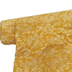 BROCADE Dress Fabrics Brocade Lancia Light Mustard Fabric 150 cm (3730122178649)