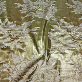BROCADE Dress Fabrics Brocade Spigel Gold 150Cm (4785442521177)