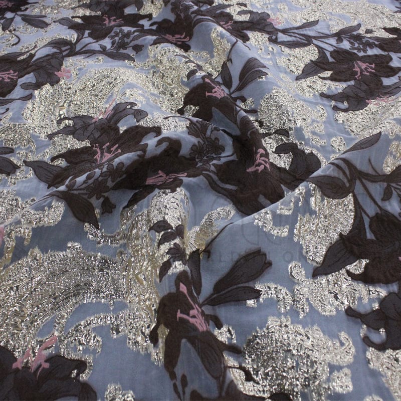 BROCADE Dress Fabrics Brown Brocade Fabric 150cm (7185897914457)