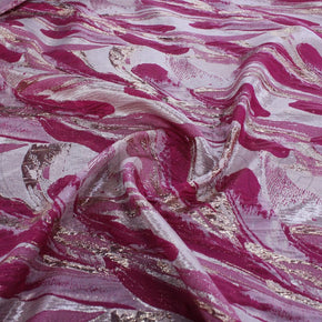BROCADE Fabric Cerise Brocade Fabric 140cm (7142815432793)
