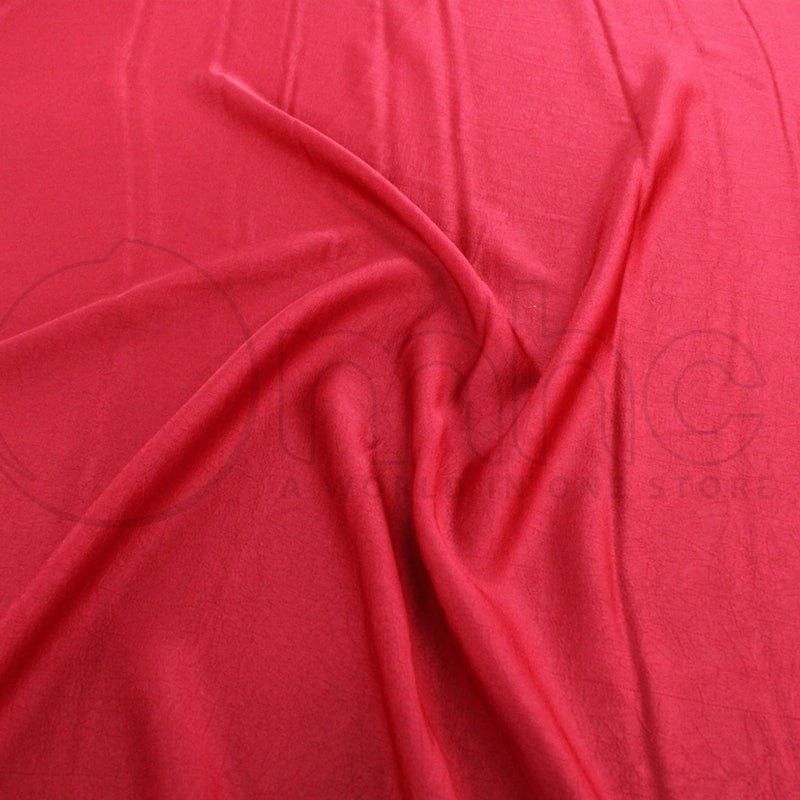 BUBBLE SATIN Fabric Red Bubble Textured Satin Fabric 150cm (7143088881753)