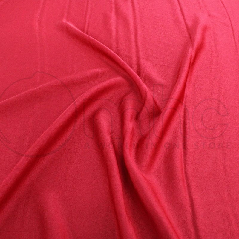 BUBBLE SATIN Fabric Red Bubble Textured Satin Fabric 150cm (7143088881753)