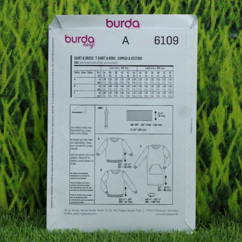 Burda Habby Burda Pattern 6109 (6651098792025)