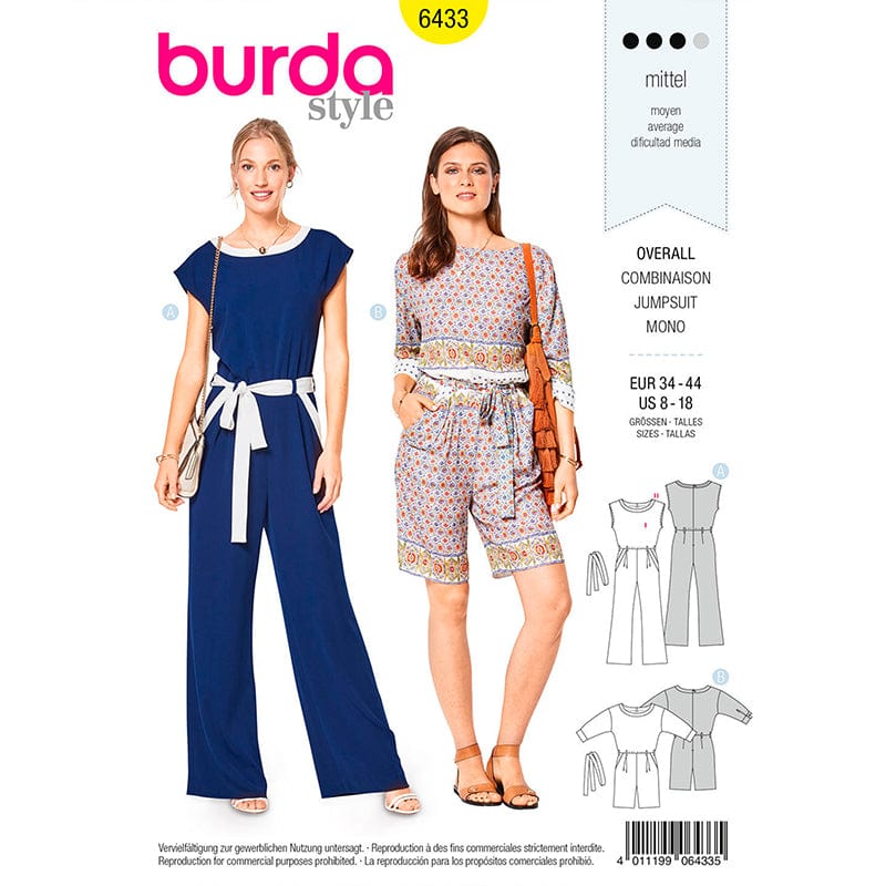 Burda Habby Patterns Burda 6433 (4739346989145)