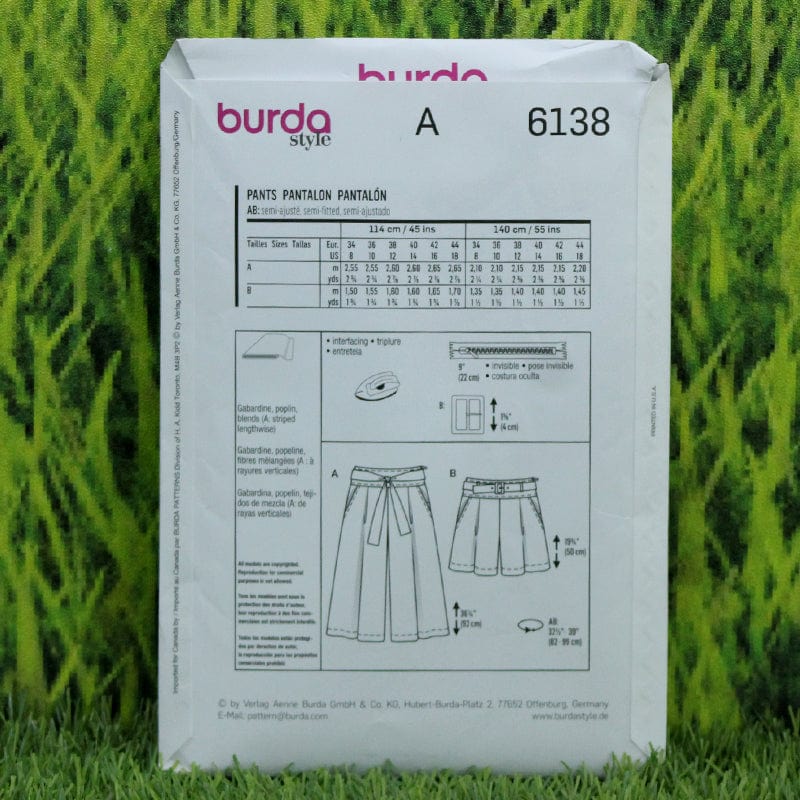 Burda Pattern Habby Burda Pattern 6138 (6651059830873)