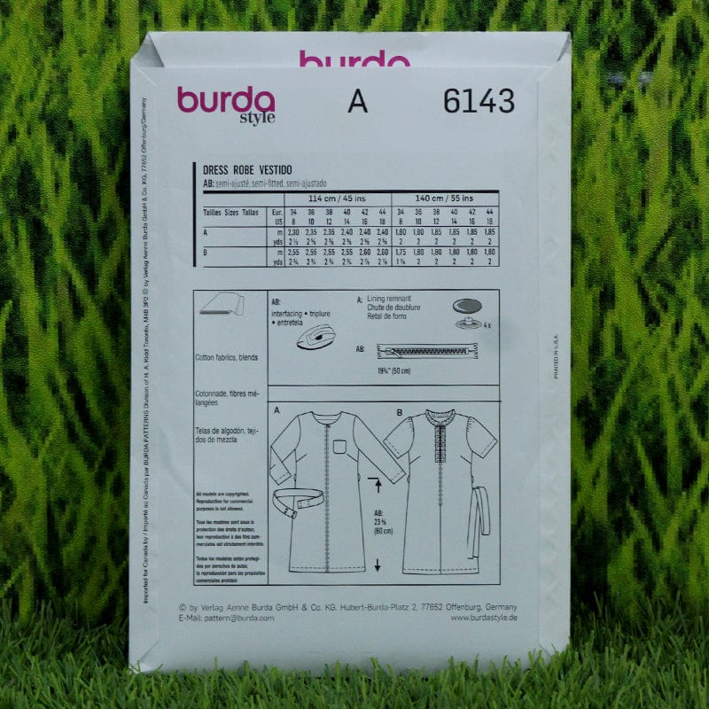BURDA PATTERN Habby Burda Pattern 6143 (6651046854745)