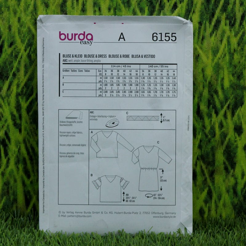 Burda Pattern Habby Burda Pattern 6155 (6651006189657)