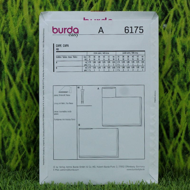 Burda Pattern Habby Burda Pattern 6175 (6650977386585)