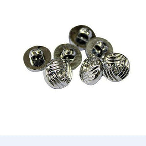 BUTTONS Habby Carded Buttons Silver (4778490757209)