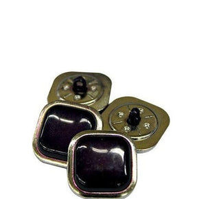 BUTTONS Habby Carded Buttons Square Purple (4778492887129)