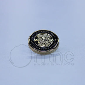 BUTTONS Habby Fancy Suit Button Black & Gold 34mm (7230021075033)