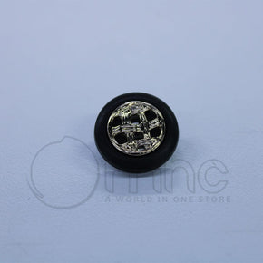 BUTTONS Habby Suit Button Black & Gold 34mm (7230003576921)