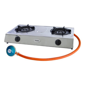 Cadac Gas Hot Plate Cadac 2 Plate Stainless Steel Stove 193E (7090890866777)