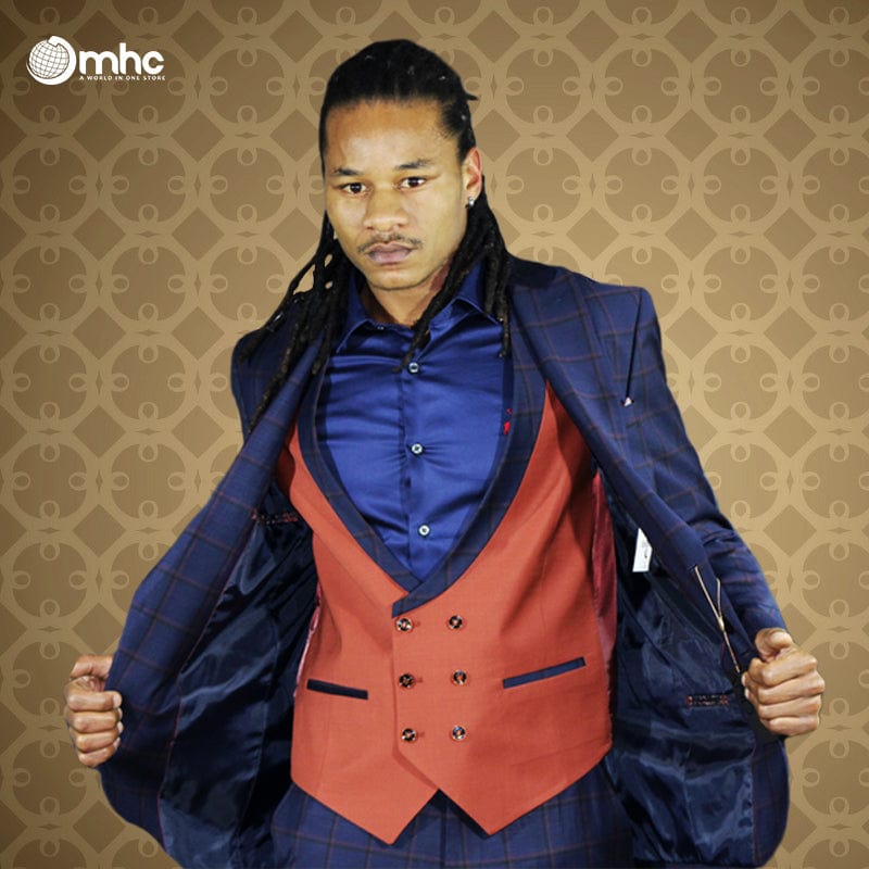 Calvano Suits Calvano  3 Piece Suit (6597253595225)