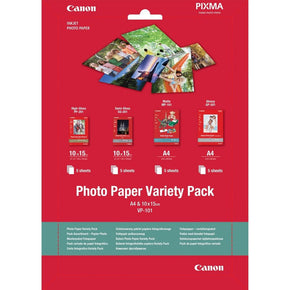 Canon Photographic Paper Canon Photo Paper VP-101 (A4 & 4x6") Variety Pack (6937761316953)