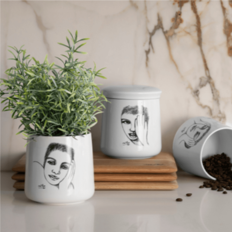 Carrol Boyes Canister Carrol Boyes Canister With Lid - Eye 4 Detail 0P-CANL-EFD (6966436331609)