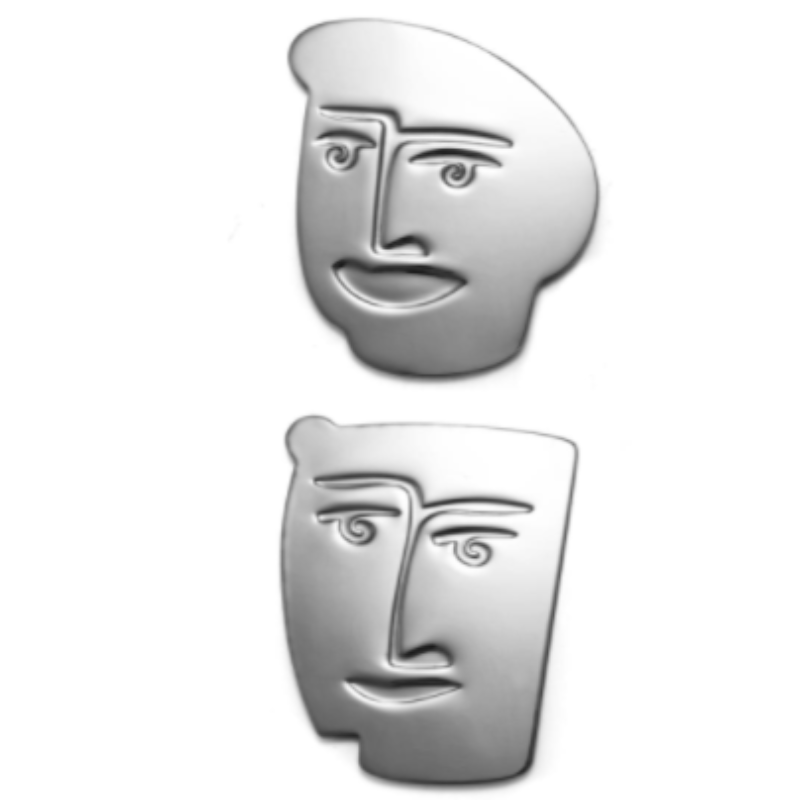 Carrol Boyes Coasters Carrol Boyes Face-Off Coasters Set of 2 18WC-FO-SET (6736708534361)