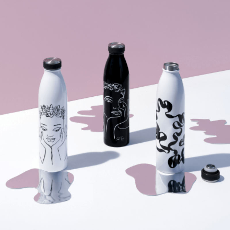 Carrol Boyes FLASK BOTTLE Carrol Boyes Flask Quicksilver 18FLS-QS-W-BL (6736734879833)