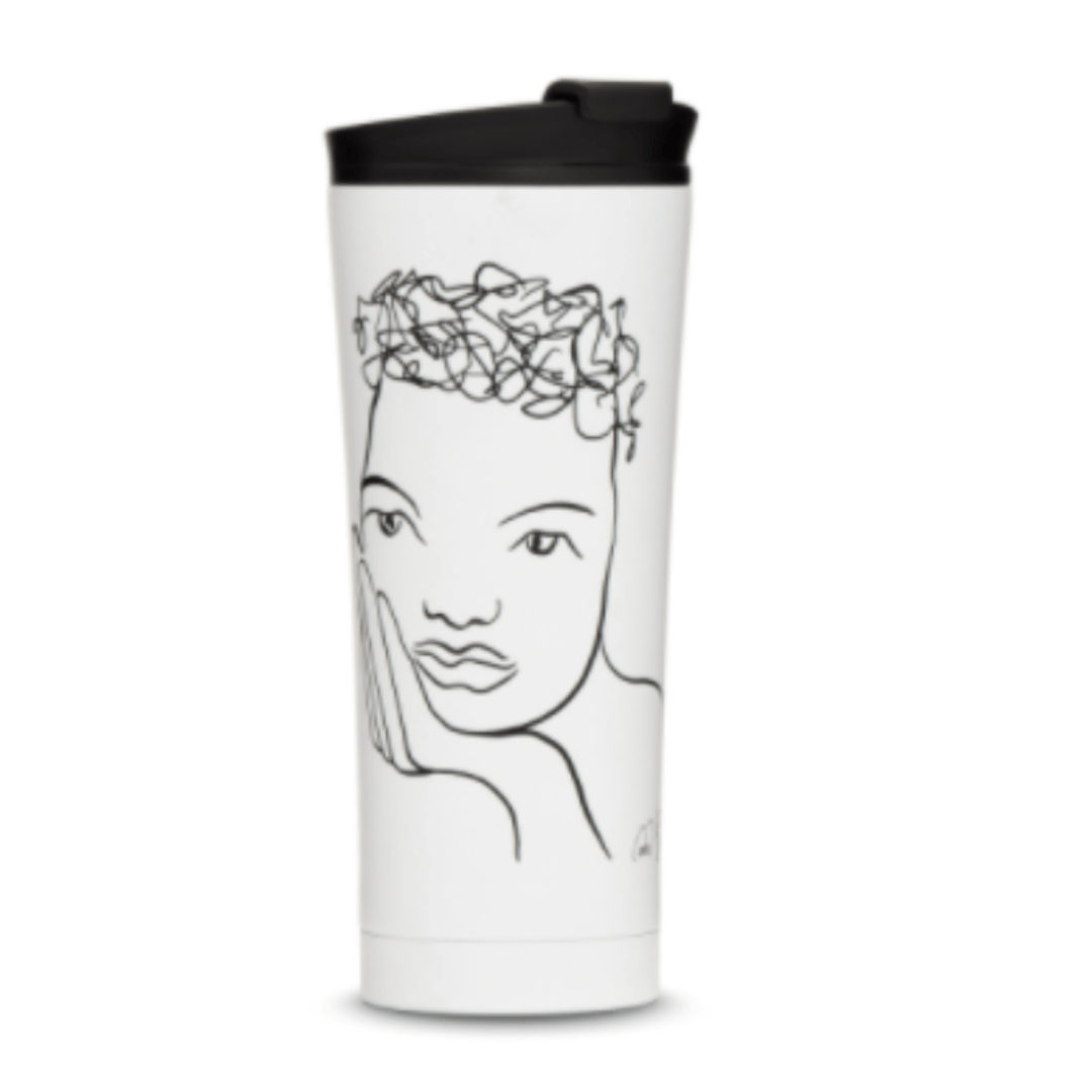 Carrol Boyes FLASK BOTTLE Carrol Boyes Travel Mug Knowing 18TMG-KNO-W-BL (6736760733785)