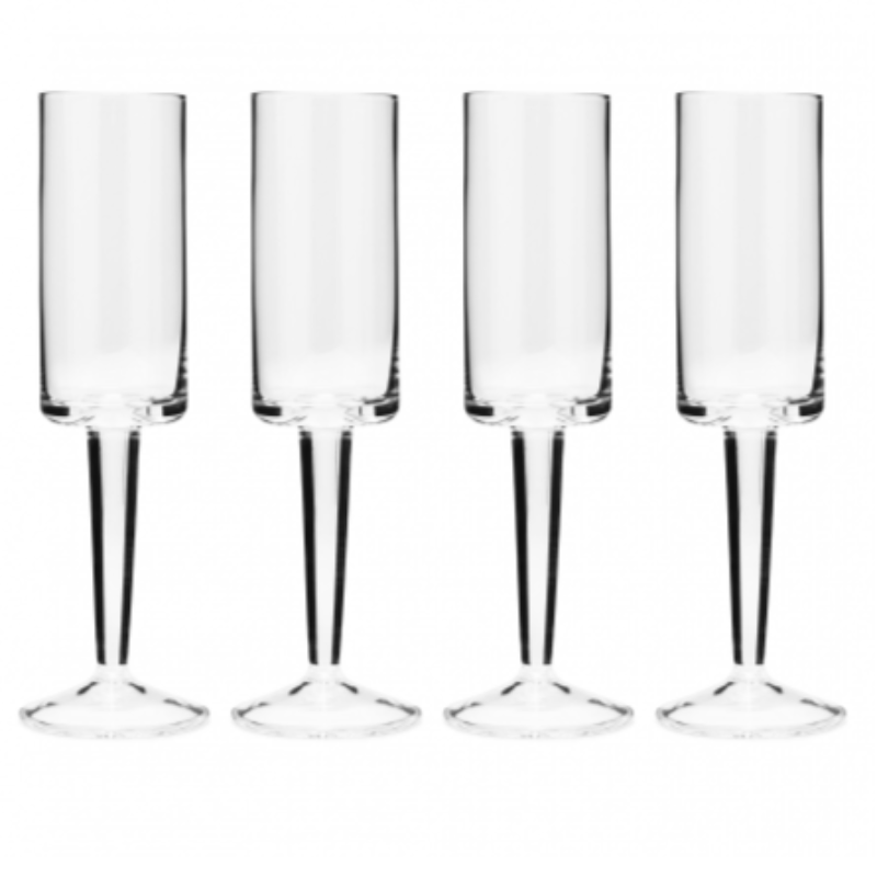 Carrol Boyes GLASS Carrol Boyes Ascend Champagne Flute Set Of 4 (6751990448217)