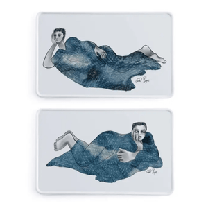 Carrol Boyes Platter Carrol Boyes Indigo Girls Platter Rectangle Set Of 2 (7101764141145)