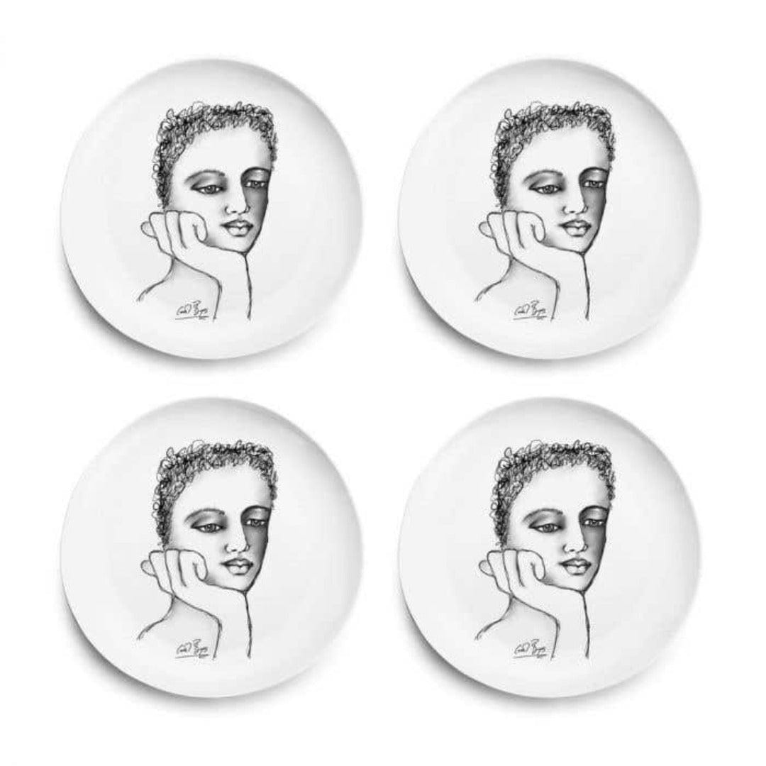 Carrol Boyes Platter Carrol Boyes Just A Thought Dinner Plate Set Of 4 (7173309759577)