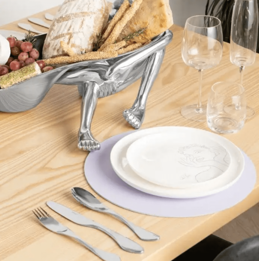 Carrol Boyes Platter Carrol Boyes Sketchbook Grey Side Plate Set Of 4 (7102330994777)