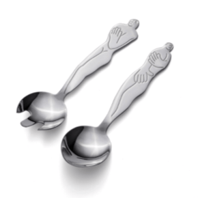 Carrol Boyes SPOON Carrol Boyes Salad Servers Small - Woman Man 18SSM-WM (6739549651033)