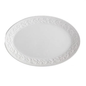 Casa Domani Dinner Plate Casa Domani Leccino Oval Platter White 45x30cm GE0026 (7155181355097)