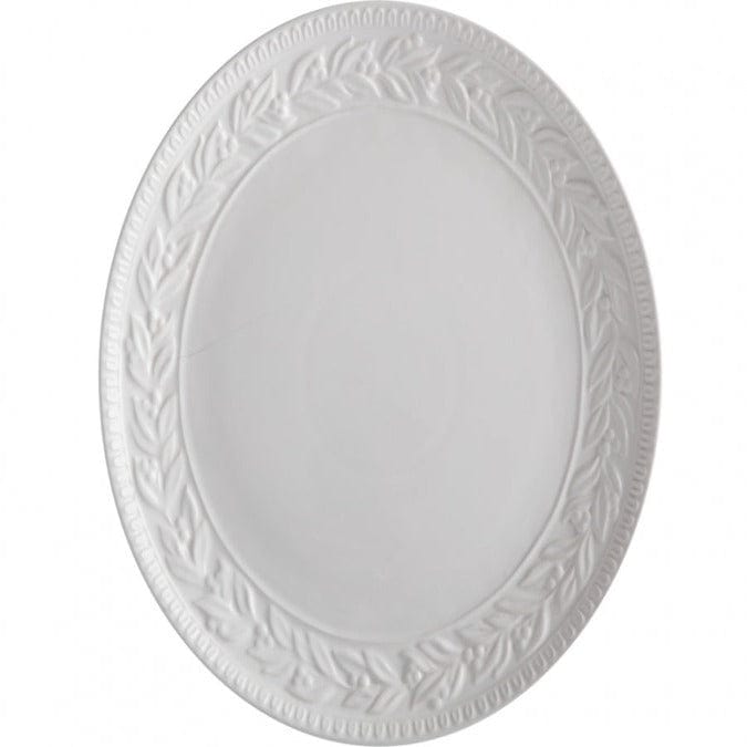 Casa Domani Dinner Plate Casa Domani Leccino Round Platter White 35cm GE0027 (7155182895193)