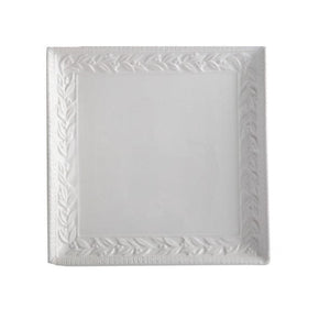 Casa Domani Dinner Plate Casa Domani Leccino Square Platter White 34cm GE0022 (7155176538201)